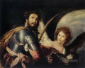 St Maurice und der Engel italienischen Barock Bernardo Strozzi